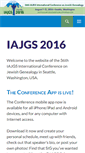 Mobile Screenshot of iajgs2016.org